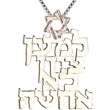 For Zion's sake..." (Isaiah 62/1) silver pendant - Biblicaljewels
