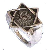 Star of David Sterling Silver ring made in Jerusalem Israel - Biblicaljewels