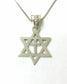 Star of David with a cross - Silver Pendant