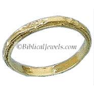 Ring with floral 14kt Gold narrow - Biblicaljewels