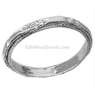 Floral ring narrow silver