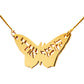 'Arise and Shine' Butterfly Pendant in 14k Gold - Made in Jerusalem