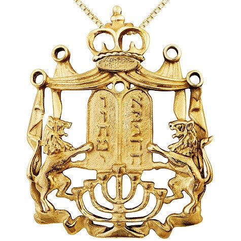 Arc of the Covenant Gold pendant