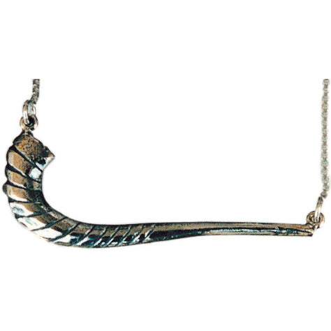 Shofar silver side hanging pendant